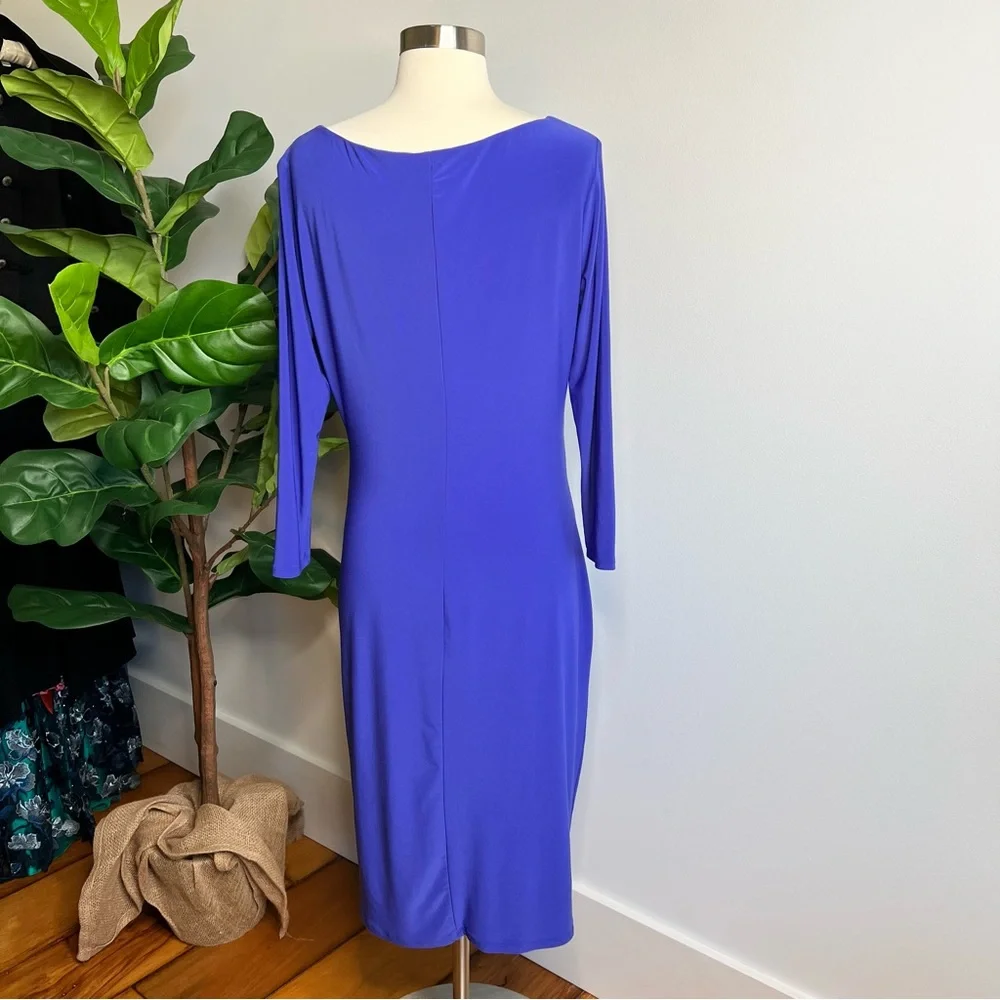 Lauren Ralph Lauren Purple 3/4 Sleeve Dress - Picture 5 of 10